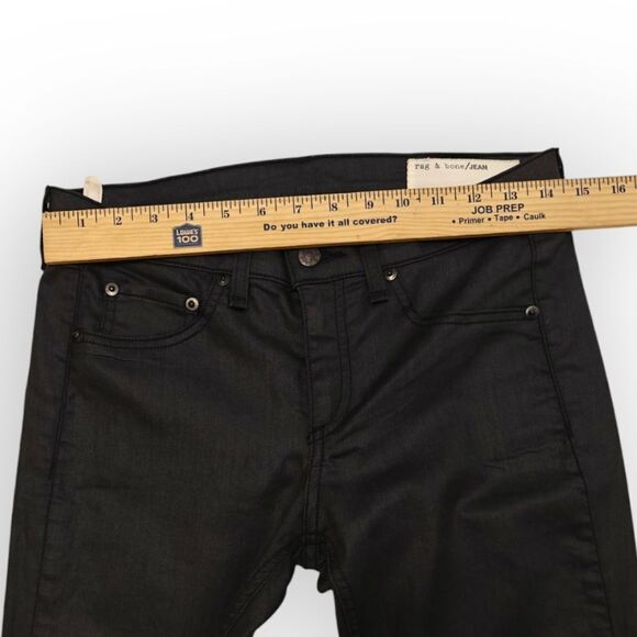 Nwot Rag & Bone Leather Like Gray Leggings Skinny Jeans Size 28 - Picture 4 of 10